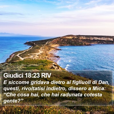 Giudici 18:23 RIV Bible Verse Image