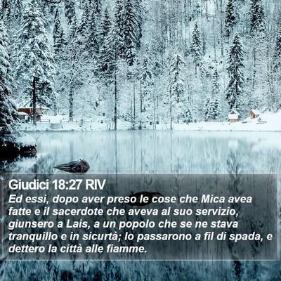 Giudici 18:27 RIV Bible Verse Image