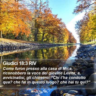 Giudici 18:3 RIV Bible Verse Image