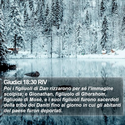 Giudici 18:30 RIV Bible Verse Image