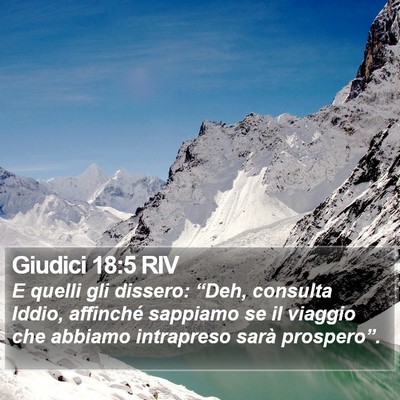 Giudici 18:5 RIV Bible Verse Image