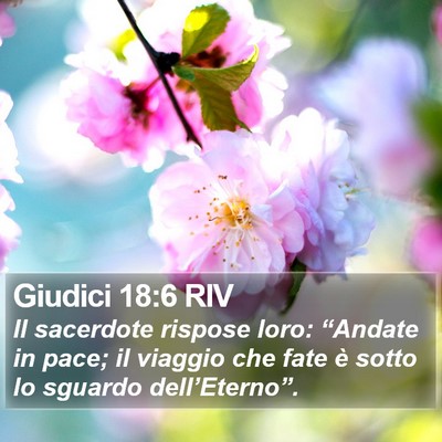 Giudici 18:6 RIV Bible Verse Image