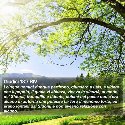 Giudici 18:7 RIV Bible Verse Image