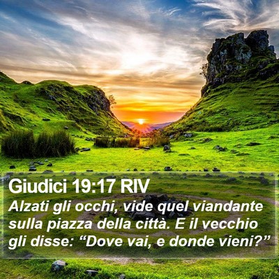 Giudici 19:17 RIV Bible Verse Image