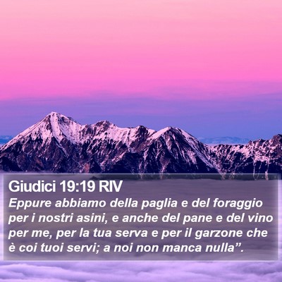 Giudici 19:19 RIV Bible Verse Image