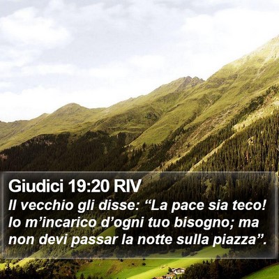 Giudici 19:20 RIV Bible Verse Image