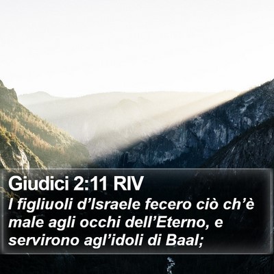 Giudici 2:11 RIV Bible Verse Image