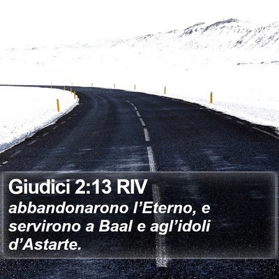 Giudici 2:13 RIV Bible Verse Image