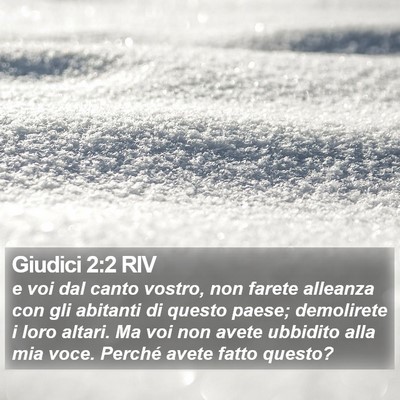 Giudici 2:2 RIV Bible Verse Image