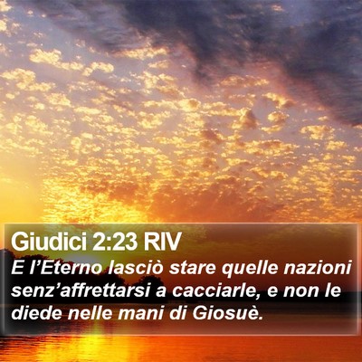 Giudici 2:23 RIV Bible Verse Image