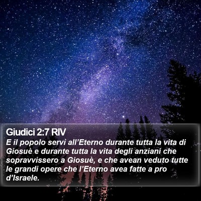 Giudici 2:7 RIV Bible Verse Image
