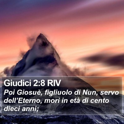 Giudici 2:8 RIV Bible Verse Image