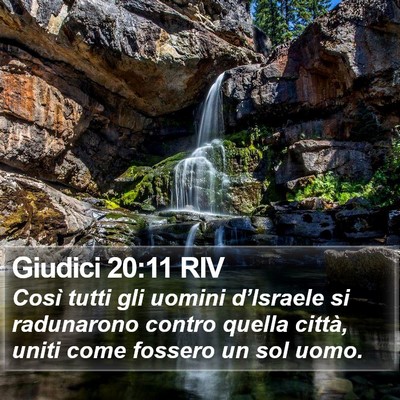 Giudici 20:11 RIV Bible Verse Image