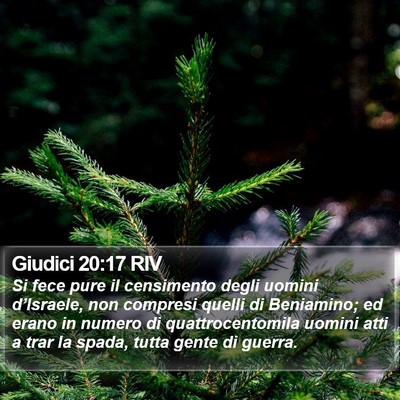 Giudici 20:17 RIV Bible Verse Image