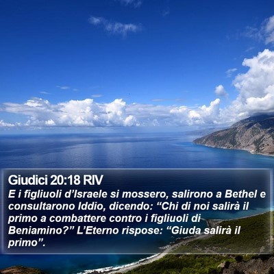 Giudici 20:18 RIV Bible Verse Image