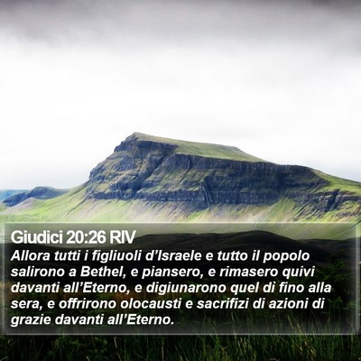 Giudici 20:26 RIV Bible Verse Image