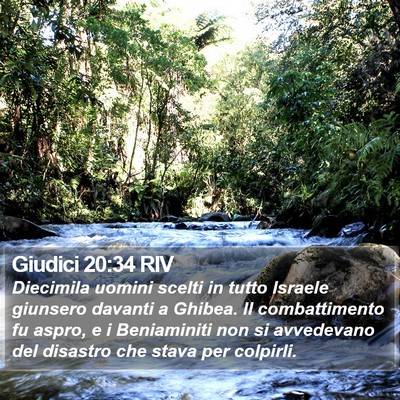 Giudici 20:34 RIV Bible Verse Image