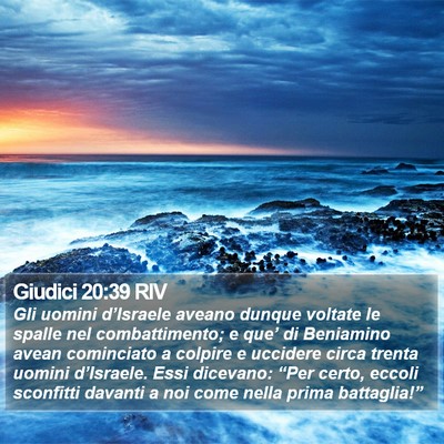Giudici 20:39 RIV Bible Verse Image