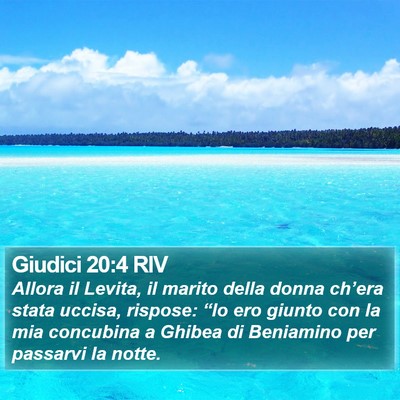Giudici 20:4 RIV Bible Verse Image