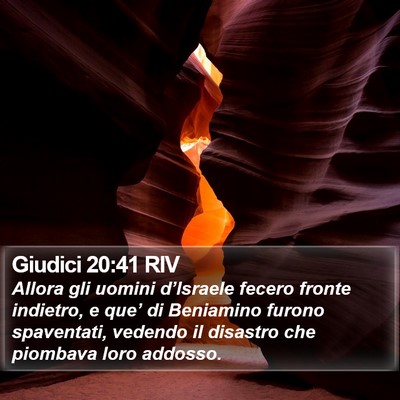 Giudici 20:41 RIV Bible Verse Image