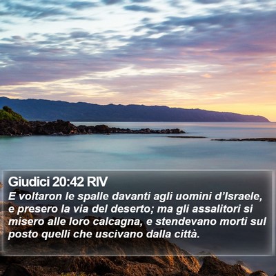 Giudici 20:42 RIV Bible Verse Image