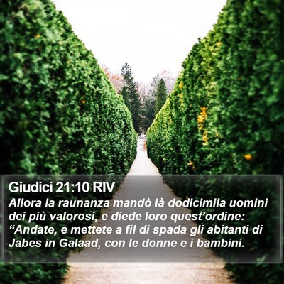 Giudici 21:10 RIV Bible Verse Image