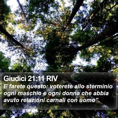 Giudici 21:11 RIV Bible Verse Image