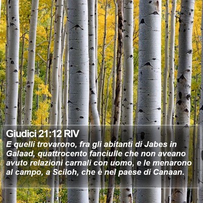 Giudici 21:12 RIV Bible Verse Image