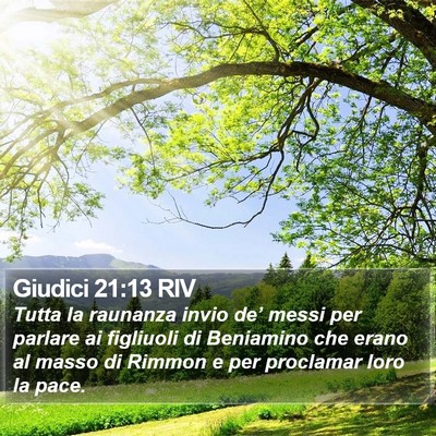 Giudici 21:13 RIV Bible Verse Image