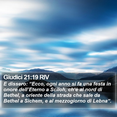 Giudici 21:19 RIV Bible Verse Image