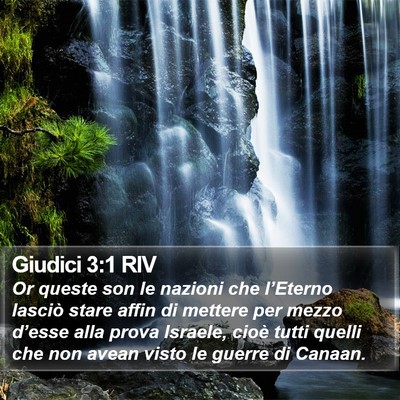 Giudici 3:1 RIV Bible Verse Image