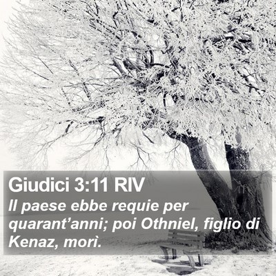 Giudici 3:11 RIV Bible Verse Image
