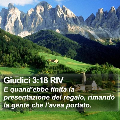 Giudici 3:18 RIV Bible Verse Image