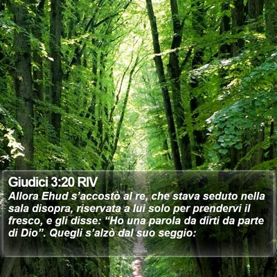 Giudici 3:20 RIV Bible Verse Image