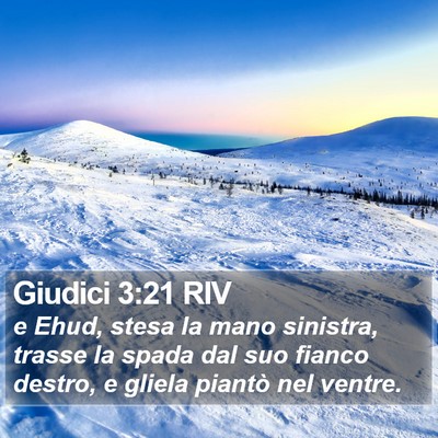 Giudici 3:21 RIV Bible Verse Image