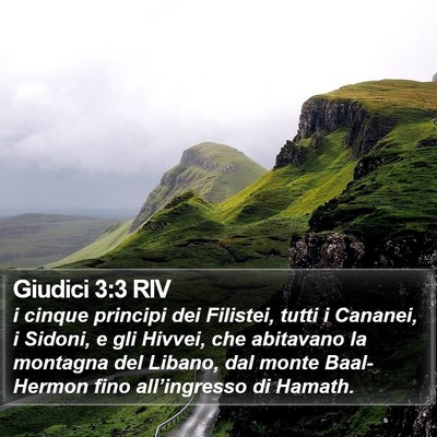 Giudici 3:3 RIV Bible Verse Image