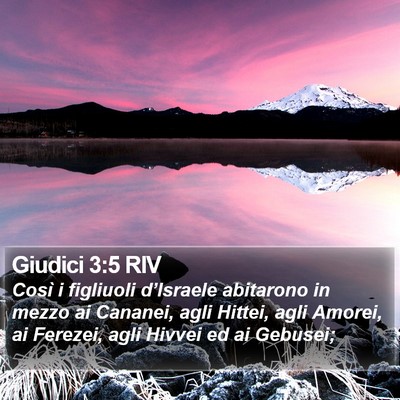 Giudici 3:5 RIV Bible Verse Image