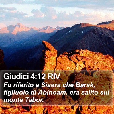 Giudici 4:12 RIV Bible Verse Image