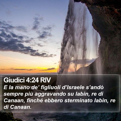 Giudici 4:24 RIV Bible Verse Image