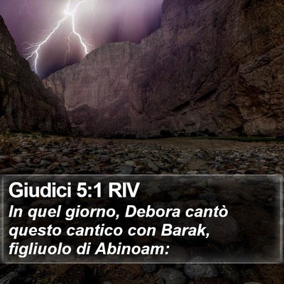 Giudici 5:1 RIV Bible Verse Image