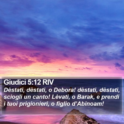 Giudici 5:12 RIV Bible Verse Image