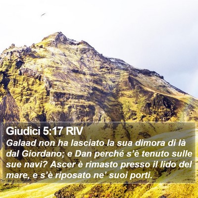Giudici 5:17 RIV Bible Verse Image