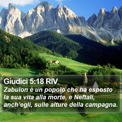 Giudici 5:18 RIV Bible Verse Image