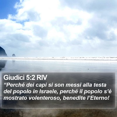 Giudici 5:2 RIV Bible Verse Image