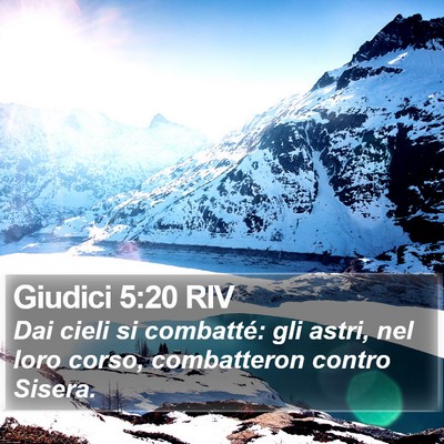 Giudici 5:20 RIV Bible Verse Image