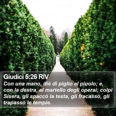 Giudici 5:26 RIV Bible Verse Image
