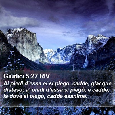 Giudici 5:27 RIV Bible Verse Image