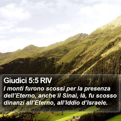 Giudici 5:5 RIV Bible Verse Image