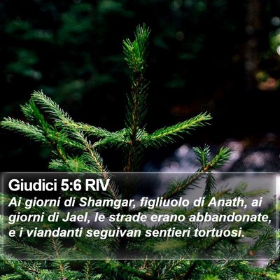 Giudici 5:6 RIV Bible Verse Image