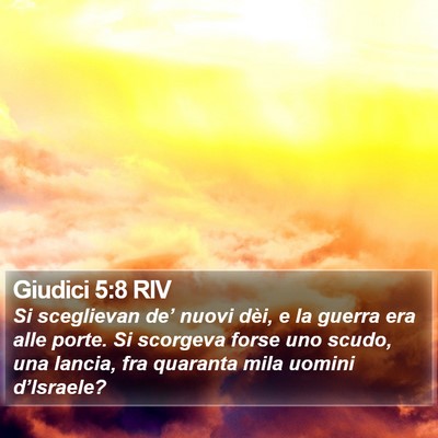 Giudici 5:8 RIV Bible Verse Image